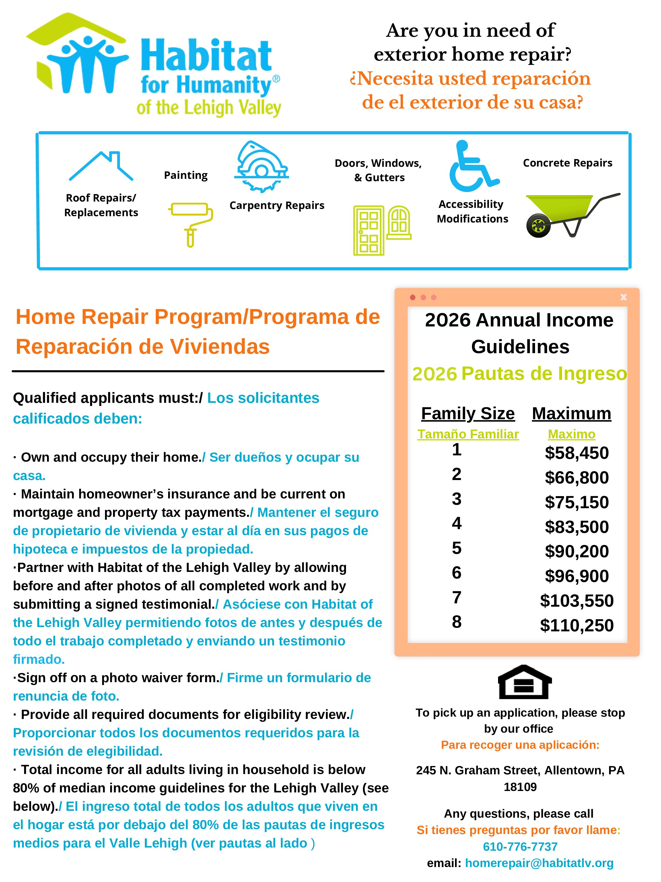 2026 Repair Program Flyer Homeownership 1