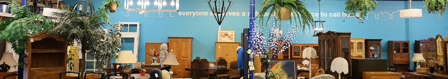 Inside of a Habitat ReStore thrift store